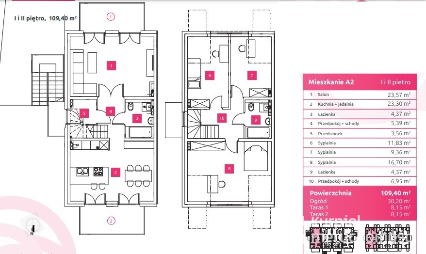 Mieszkanie 5 pokojowe, 2 poziomy - Wieliczka