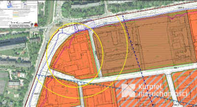 Działka w centrum 30 a teren usług