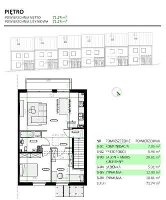 Wieliczka/Zabawa nowe mieszkanie 3 pokojowe 72 m2