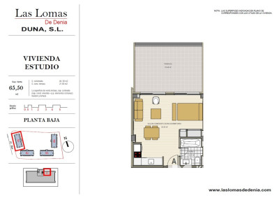 Inwestycja Las Lomas - STUDIO /Denia/