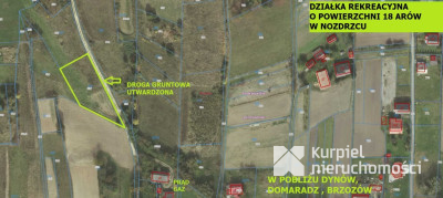Nozdrzec - działka rekreacyjna 18 arów