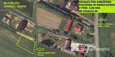 Morochów- działka pod zabudowę o pow. 5,68 ara