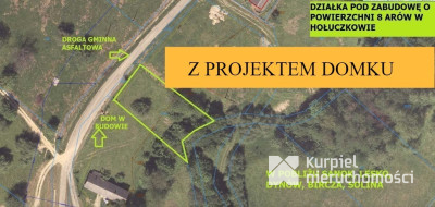 Hołuczków- działka pod zabudowę o pow. 8 arów