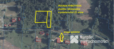 POSADA RYBOTYCKA - działki rekreacyjna 21 arów