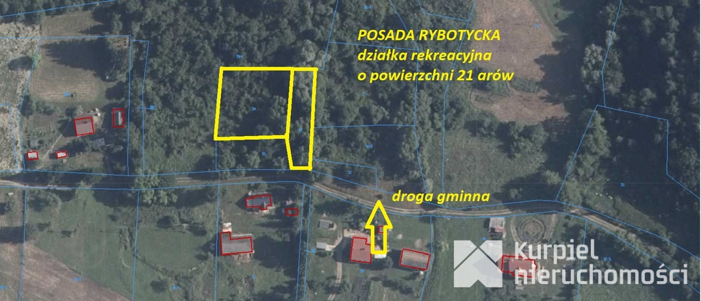 POSADA RYBOTYCKA - działki rekreacyjna 21 arów