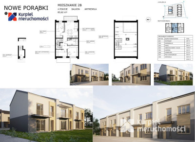 Mieszkanie z antresolą | 2 m. postojowe | balkon