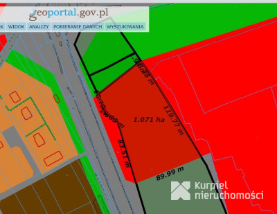 Działka inwestycyjna przy Słowackiego w Przemyślu
