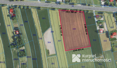 Działka 1,6 ha z WZ – budownictwo mieszkaniowe i u