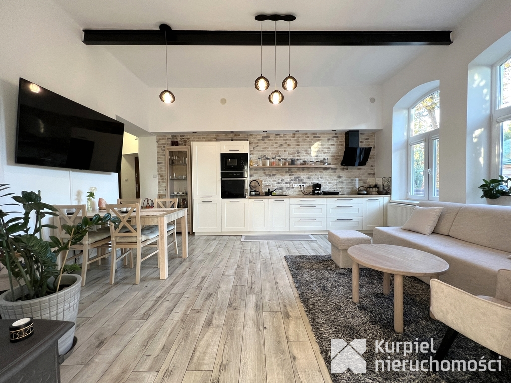 Apartament nad Sanem z widokiem na miasto