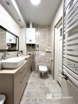 Apartament nad Sanem z widokiem na miasto