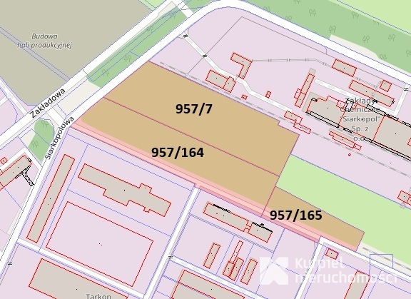 Działka przemysłowa 2,81 ha Tarnobrzeg - Machów