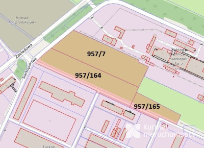 Działka przemysłowa 2,47 ha Tarnobrzeg - Machów