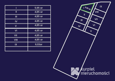 Działka rekreacyjna | WZ | Cienkie