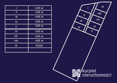 Działka rekreacyjna | WZ | Cienkie