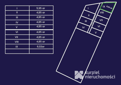 Działka rekreacyjna | WZ | Cienkie