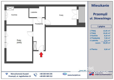 Blok, I piętro, możliwość garażu na osiedlu