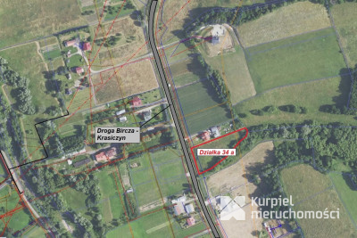 Ładna płaska działka w Olszanach gmina Krasiczyn