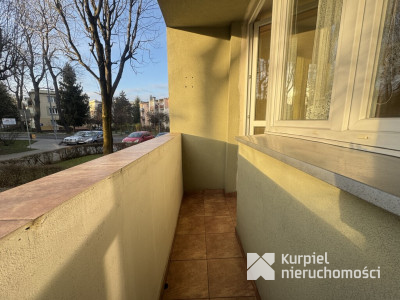 Przytulna kawalerka z balkonem parter Glazera