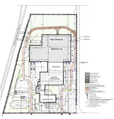 Nowoczesna hala magazynowa wysokiego składowania