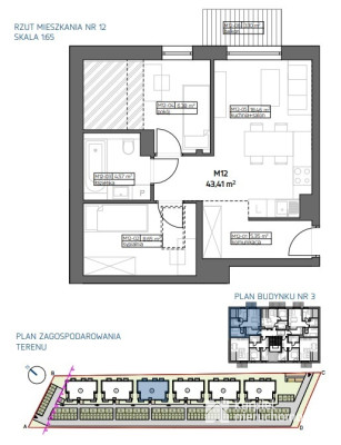Gotowe 3 pokojowe mieszkanie | 45,99 m2 | Załęże