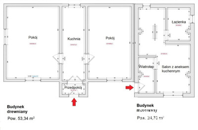 Niewielki domek w Hurku, możliwość rozbudowy