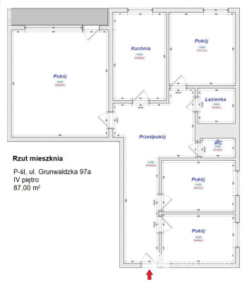 Czteropokojowe mieszkanie dla rodziny/os. Kmiecie