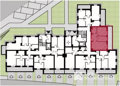 C18 Mieszkanie 3-pokojowe z balkonem, parter