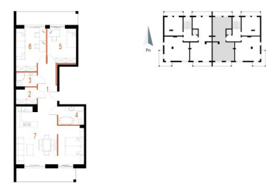 Nowoczesne mieszkanie 82 m²  Green Estate 4 pokoje