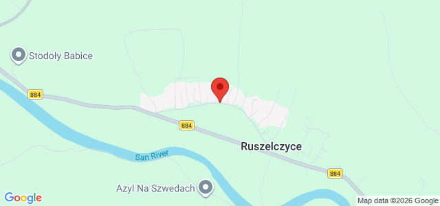 Ruszelczyce drewniany dom siedlisko na wsi