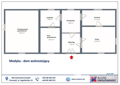Działka z niewielkim domkiem/Medyka