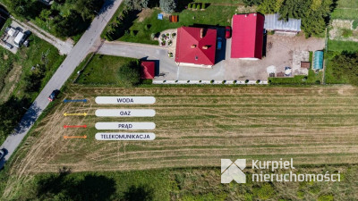 Działka pod zabudowę | Media na działce | ul. Kąty