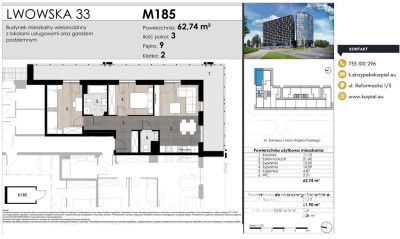 Narożne mieszkanie - Loggia - 31,90 m2