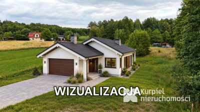 Nowoczesny dom w budowie na przestronnej działce