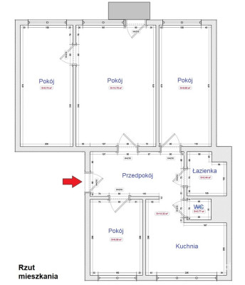 Mieszkanie 57,6 m² | 4 pokoje | Przemyśl, Zasanie