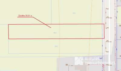 Działka budowlana 30,01 ara – Niziny, gm. Orły/Wz