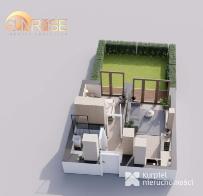 Sunrise Park | Mieszkanie 0.1 | 2 pokoje 32,52 m² + ogród |