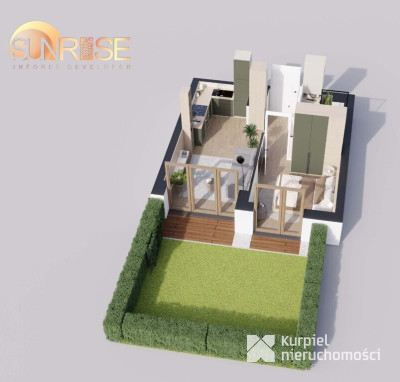 Sunrise Park | Mieszkanie 0.1 | 2 pokoje 32,52 m² + ogród |