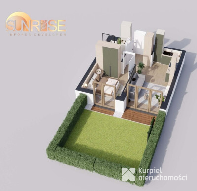 Sunrise Park | Mieszkanie nr 0.7 | 2 pokoje 32,52 m² + ogród |