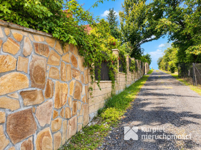 Ostrów rezydencja z ogrodem, rzeczką i bosikiem