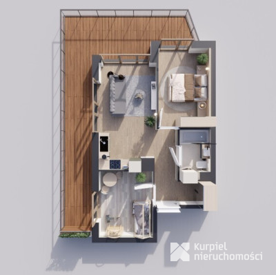 Sunrise Park | Mieszkanie nr 1.1 | 3 pokoje 27,92 47,42m² + balkon |