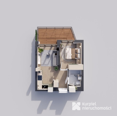 Sunrise Park | Mieszkanie nr 1.7 | 2 pokoje 32,52 m2 + balkon |