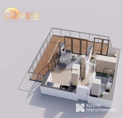 Sunrise Park | Mieszkanie nr 2.7 | 2 pokoje 32,56 m2 + balkon |