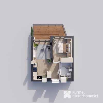 Sunrise Park | Mieszkanie nr 4.7 | 2 pokoje 32,52 m2 + balkon |