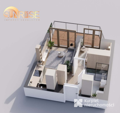 Sunrise Park | Mieszkanie nr 4.7 | 2 pokoje 32,52 m2 + balkon |