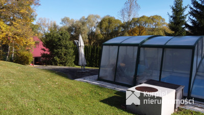 OLSZANY | Nieruchomość rekreacyjna z basenem i WZ na dom jednorodzinny
